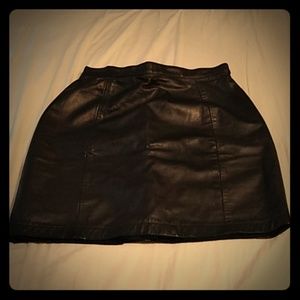 Leather skirt